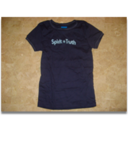 Girl's Blue Stitched