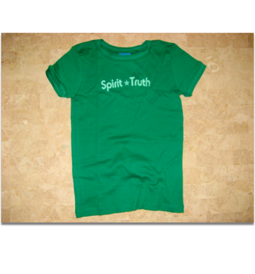 Girl's Green Stitched