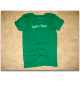 Girl's Green Stitched