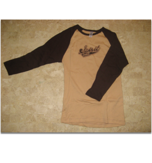 Girls 3/4 Sleeve Brown