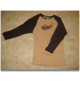 Girls 3/4 Sleeve Brown